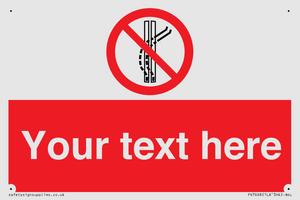 Custom prohibition Do not leave the tow track